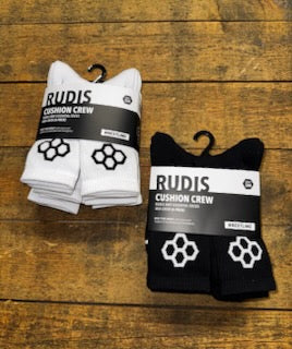 Rudis Cushion Crew Socks 6 PK