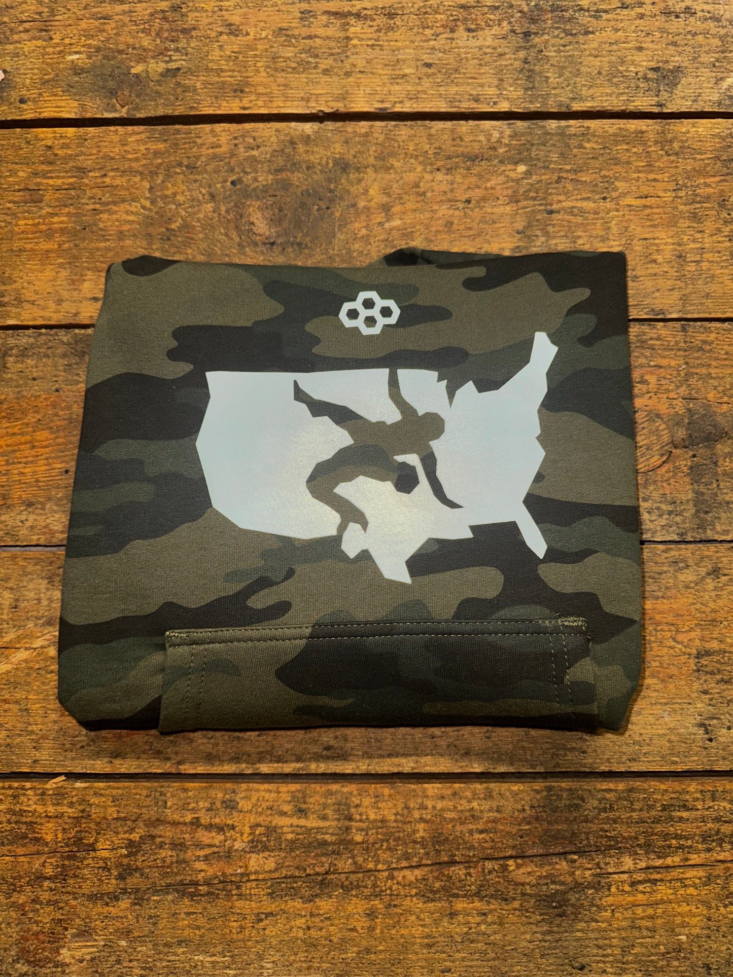 Rudis USA Wrestling Logo Hoodie - Youth - Forest Camo